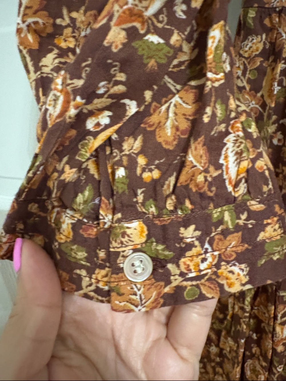 NWT DOEN Philana Dress - size M- Mulberry Vine Floral - Picture 7 of 7